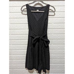 J. Crew Women's Black Sleeveless Side Zip Cotton Mini Fit & Flare Dress Size 4